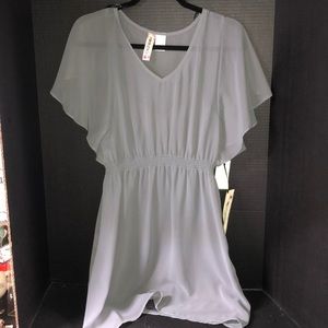 Mimi Chica grey flow cinched dress